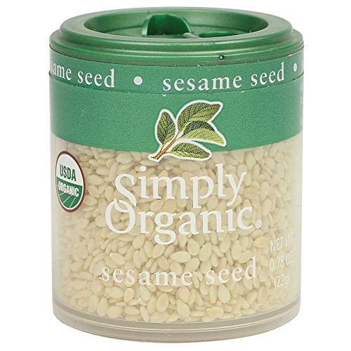Organic Whole Sesame Seeds - Certified USDA Organic, Non-GMO, 0.78 oz (22g) - Premium Sesamum Indicum L. for Baking, Cooking & Salad Topping - Perfect for Bread, Sushi & Asian Cuisine