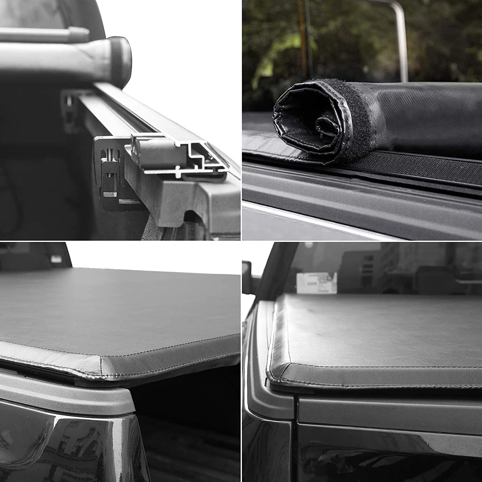 Kikito Soft Roll-Up Vinyl Tonneau Cover for 2009-2025 Ram 1500 5.7ft Truck Bed (67.4