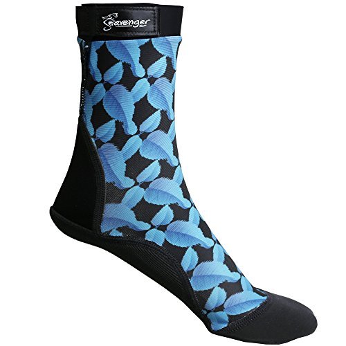 Seavenger SeaSnugs Tall Beach Socks for Soccer - Water Shoes for Men & Women - Quick-Dry, Non-Slip Soles - Perfect for Beach, Pool, Water Sports & Outdoor Activities