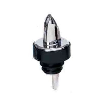 Premium Chrome-Plated Plastic Liquor Pourer with Spill-Stop Collar - Perfect for Bars, Restaurants, and Home Entertaining - Smooth Free Flow Design for Whiskey, Wine & Cocktails