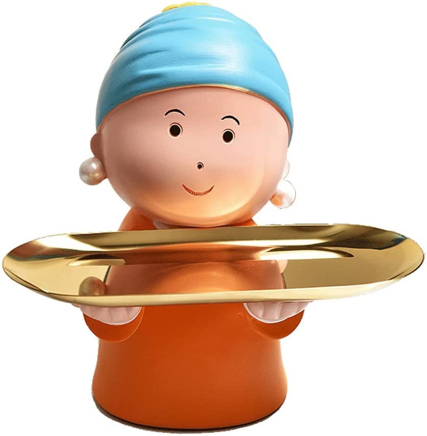 Piggy Bank for Kids, Boys, Girls & Adults - Decorative Resin Coin Bank with Golden Tray | Cute Girly Shape Money Jar | Perfect Birthday Gift for All Ages | Great for Saving Money, Teaching Kids Finance & Home Decor