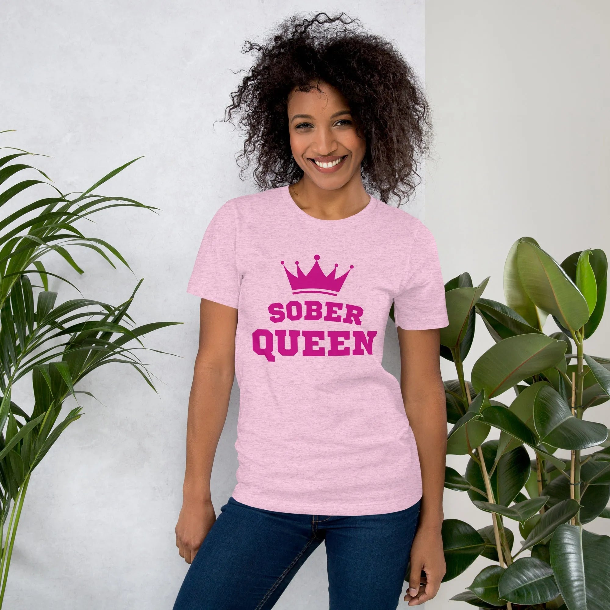 Sober Queen T-Shirt - Empowering Sobriety Apparel for Women | Celebrate Recovery & Confidence | Perfect for AA Meetings, Sober Events & Daily Inspiration