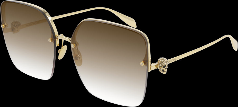 Alexander McQueen AM0271S Sunglasses - Luxury Designer Shades for Men & Women - UV Protection & Polarized Lenses - Perfect for Outdoor Activities, Travel & Fashion Statements