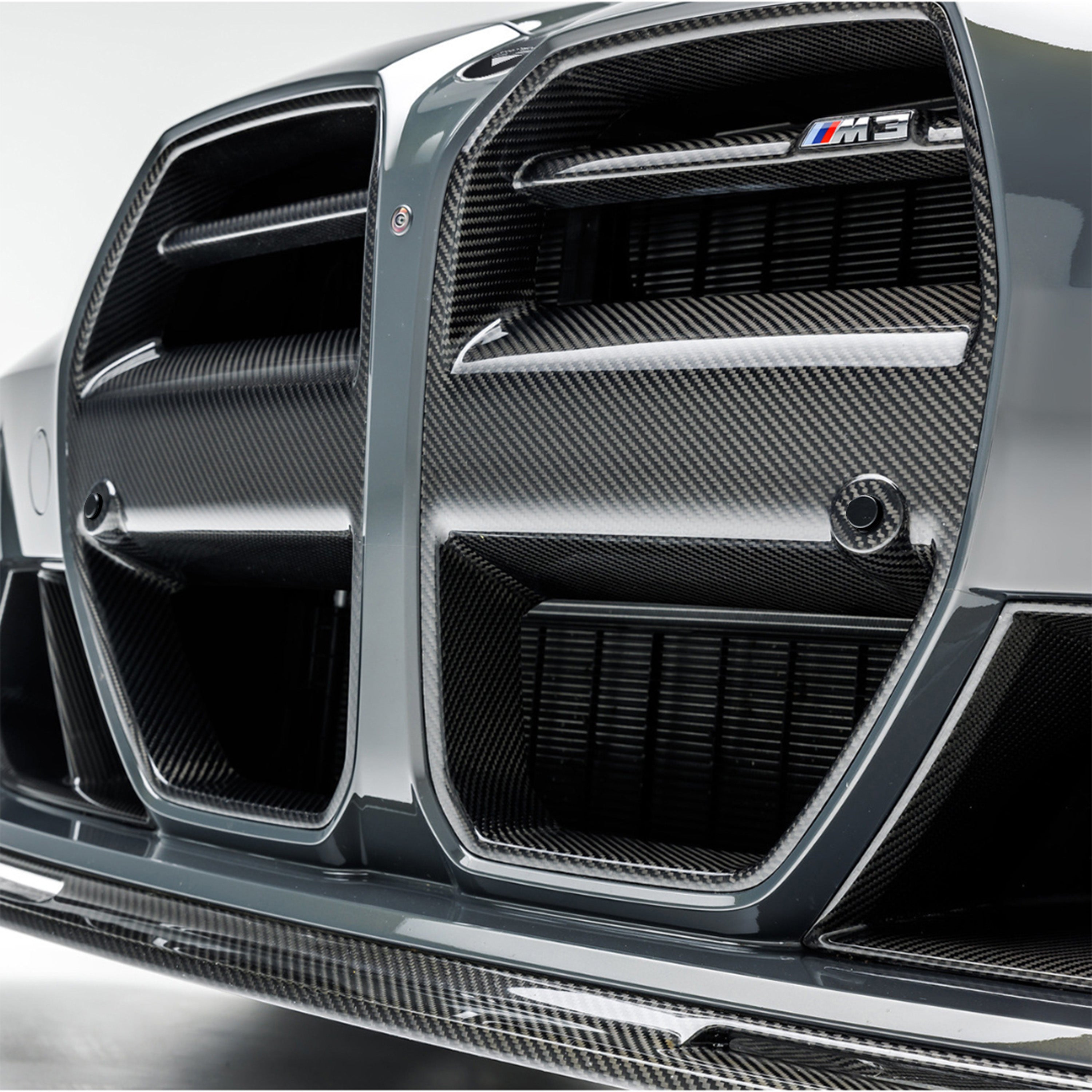BMW G8X M3 M4 Carbon Fiber Front Motorsport Grille V Style™ - High Performance Upgrade for Track & Street Racing - Perfect for Car Enthusiasts & Motorsport Events