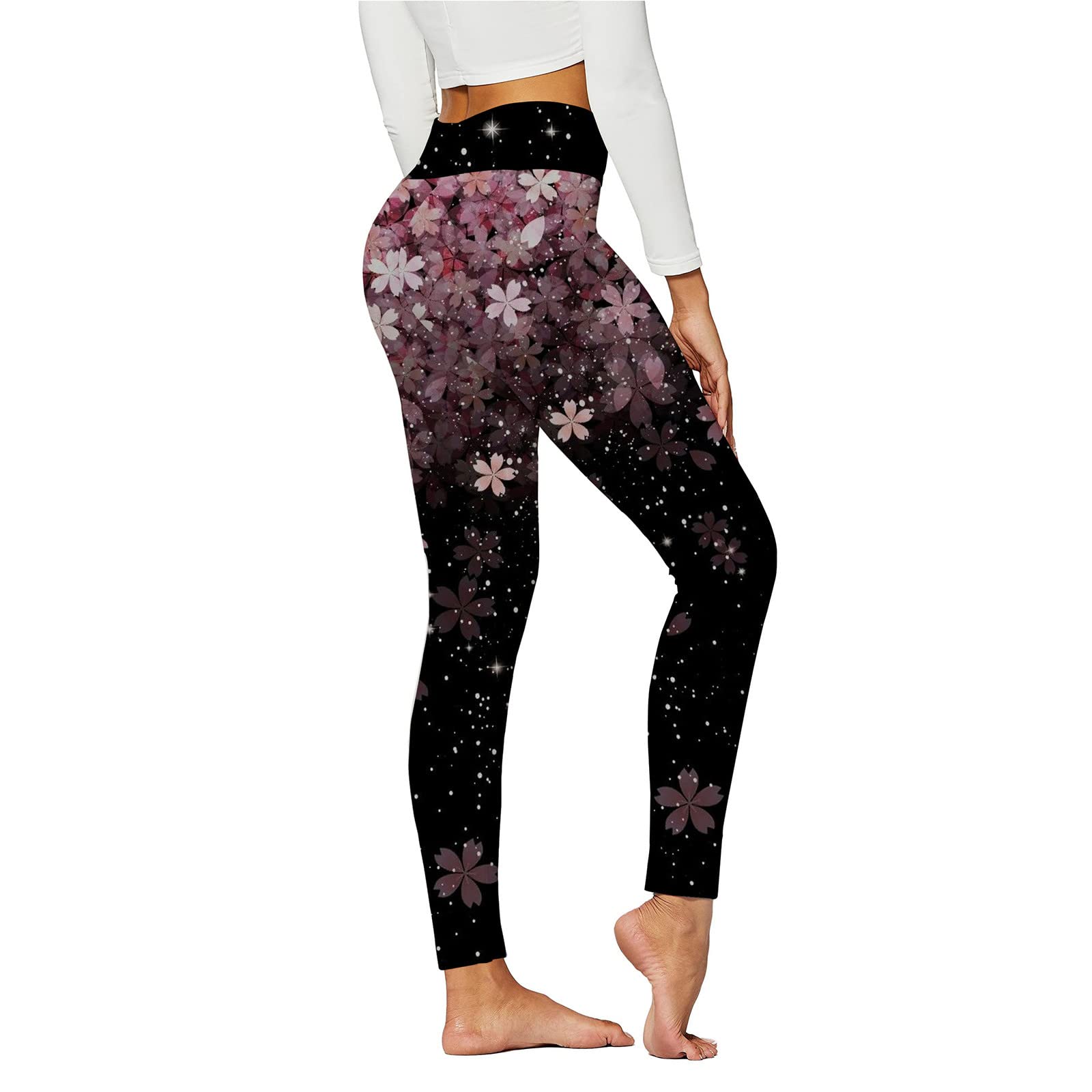 Women's High Waist Yoga Leggings - Printed Workout Pants for Running, Sports & Fitness | Comfortable Stretchy Activewear for Gym, Lounge & Everyday Wear