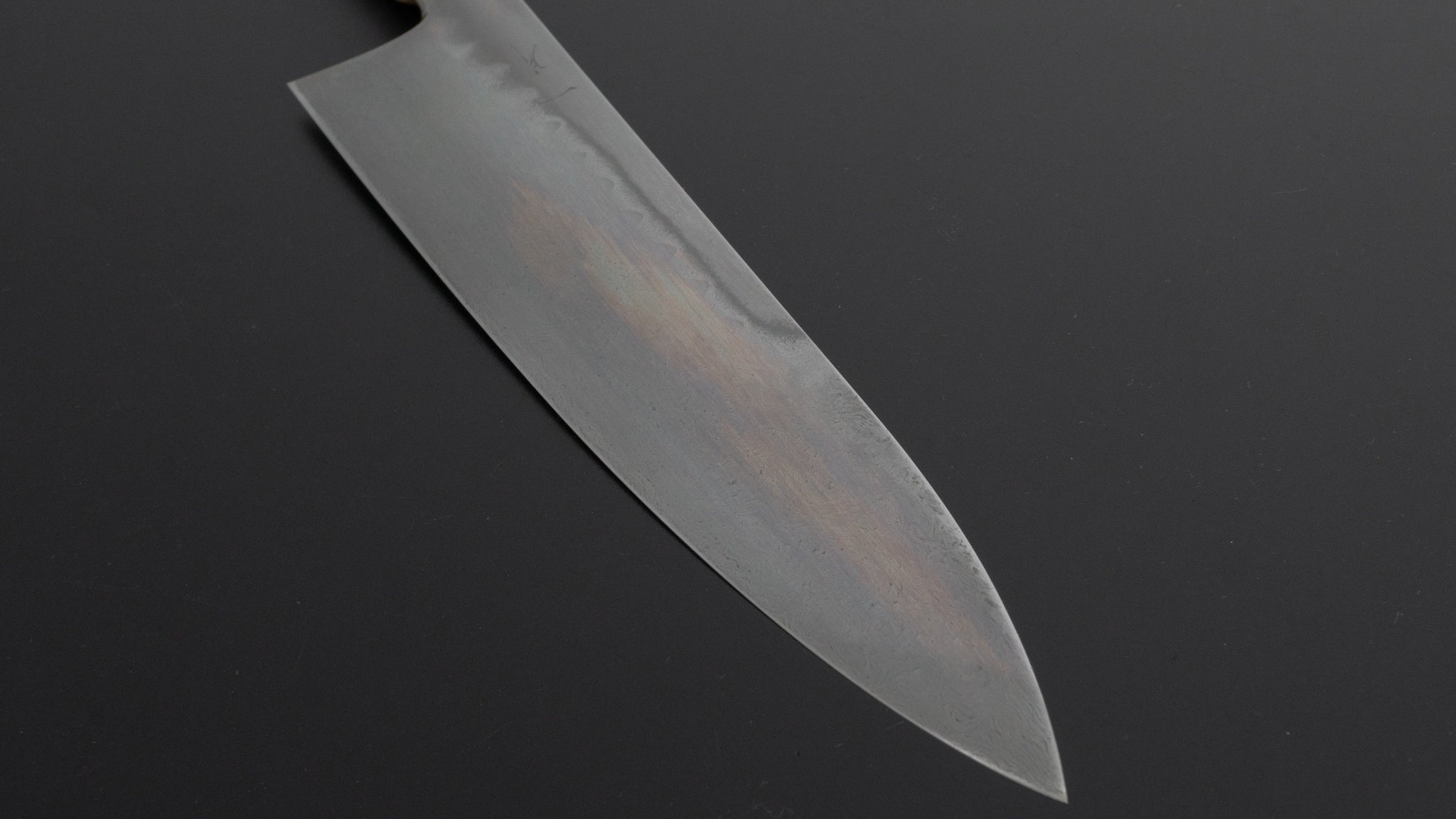 Premium Hitohira Togashi Yohei Blue #1 Mizu Honyaki Gyuto 240mm Japanese Chef Knife - Kurokaki Persimmon Wood Handle (#032) with Saya Scabbard - Perfect for Professional Chefs, Sushi Masters & Home Cooking Enthusiasts