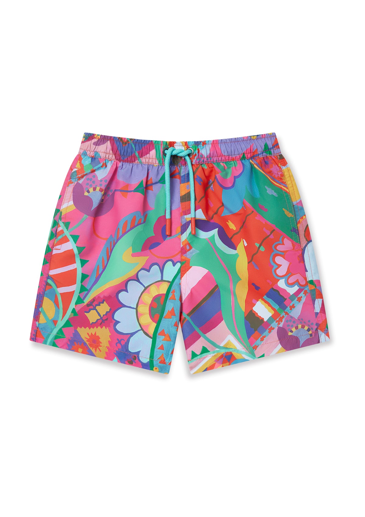 Boardies® X Liberty Kids Studio Bohemia Swim Trunks for Boys - Quick Dry, Comfortable Beach & Pool Shorts for Summer Vacations