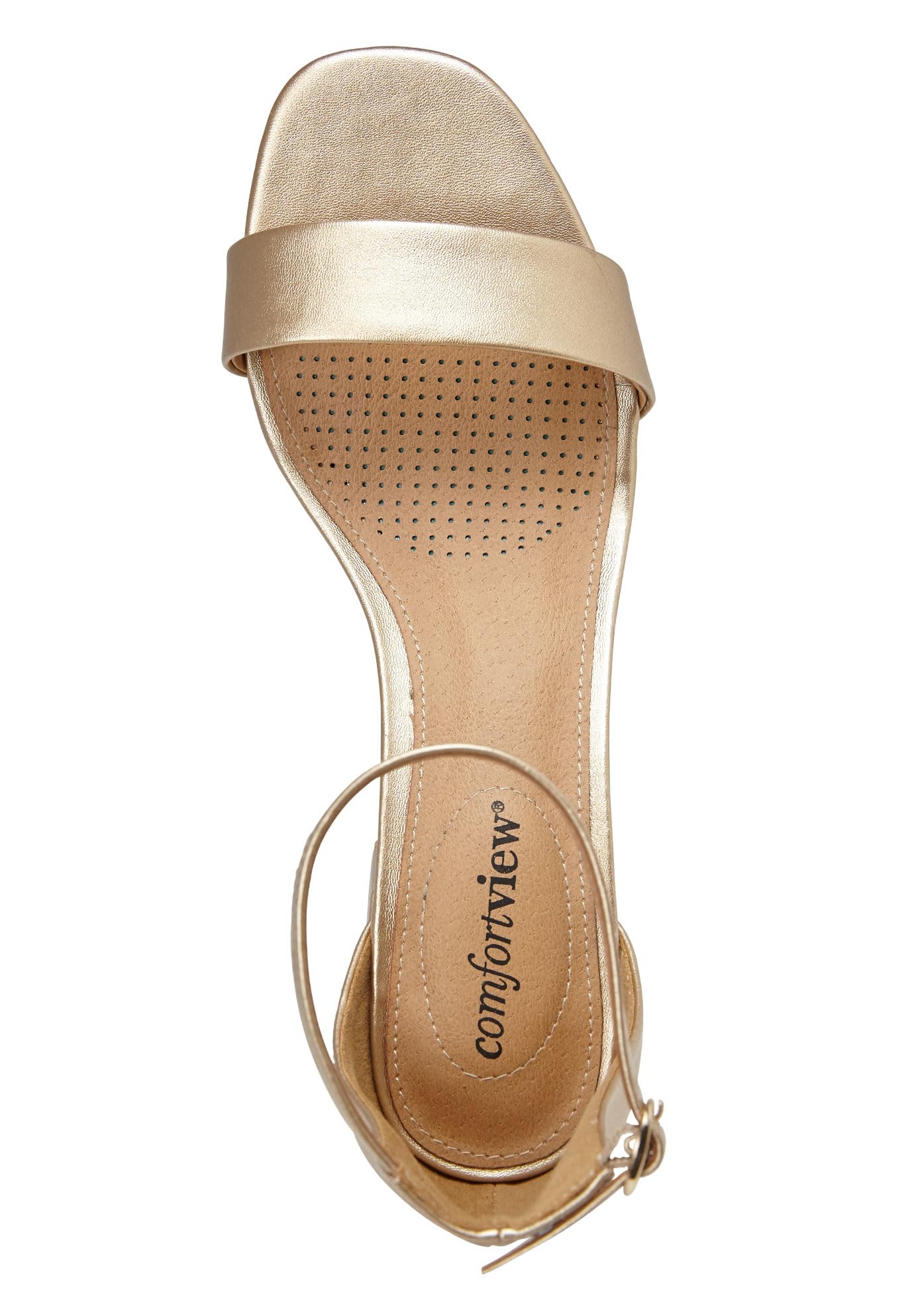 Comfortview Women's Wide Width Orly Sandals - Breathable Comfort Shoes for Wide Feet | Perfect for Walking, Travel & Summer Outfits