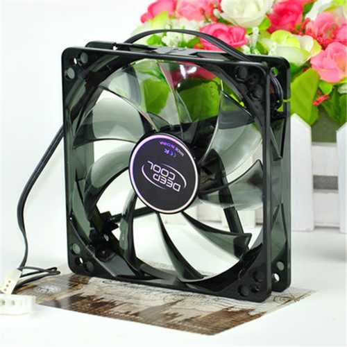 Deepcool 120mm Quiet RGB LED CPU Cooling Fan - 120x120x25mm, 3Pin/4Pin PWM for Desktop PC - Perfect for Gaming Rigs & High-Performance Computers