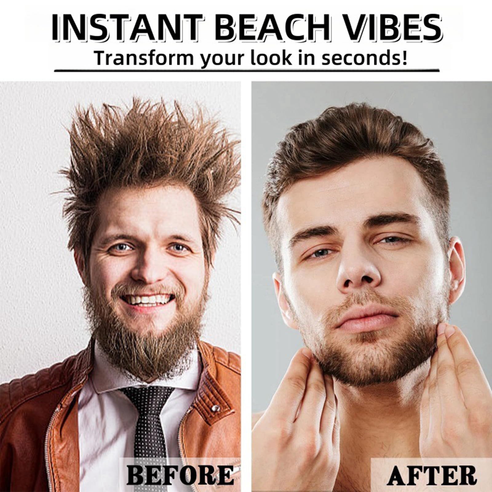 Mylz Sea Salt Spray & Texture Clay Pack for Men - Volumizing Hair Styling Spray with Mango Scent, All Hair Types - Perfect for Beach Waves, Textured Looks & Everyday Styling