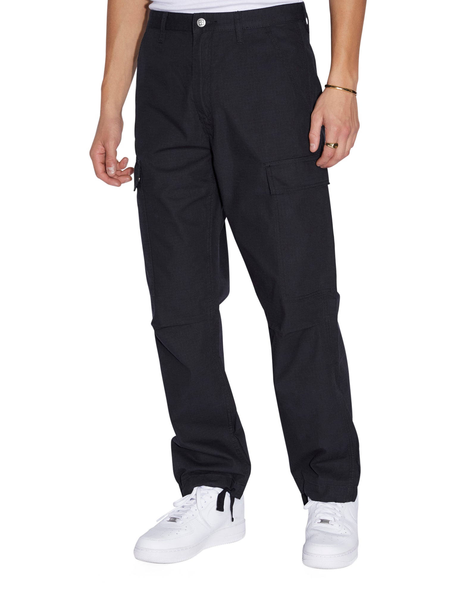 Fugitive Cargo Pants for Men - Black Tactical Work Pants with Multiple Pockets | Durable & Comfortable for Outdoor, Hiking, and Casual Wear