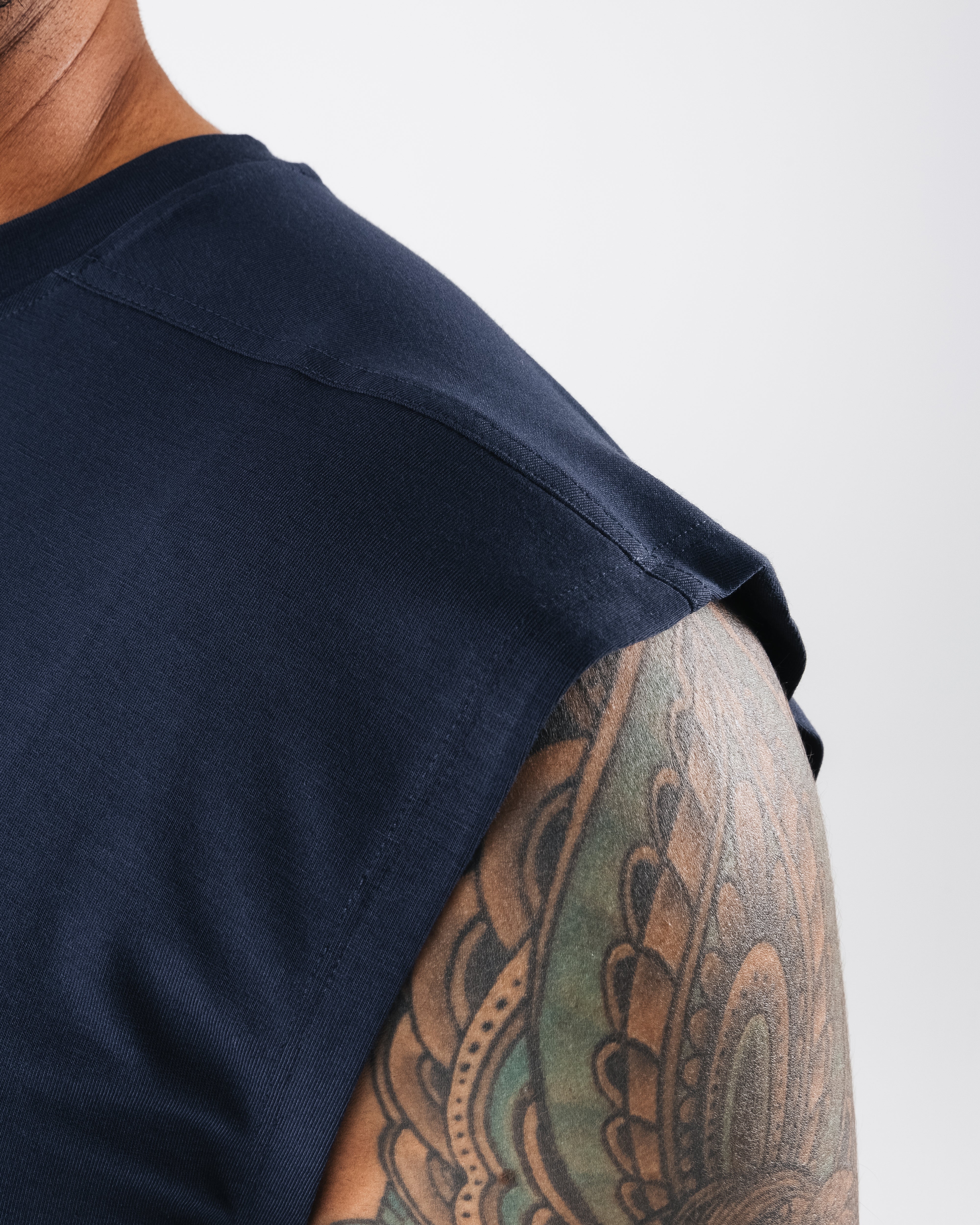Zero Accent Tank Top for Women - Dark Navy Blue Slim Fit Casual Shirt - Perfect for Summer Outfits, Beachwear & Layering