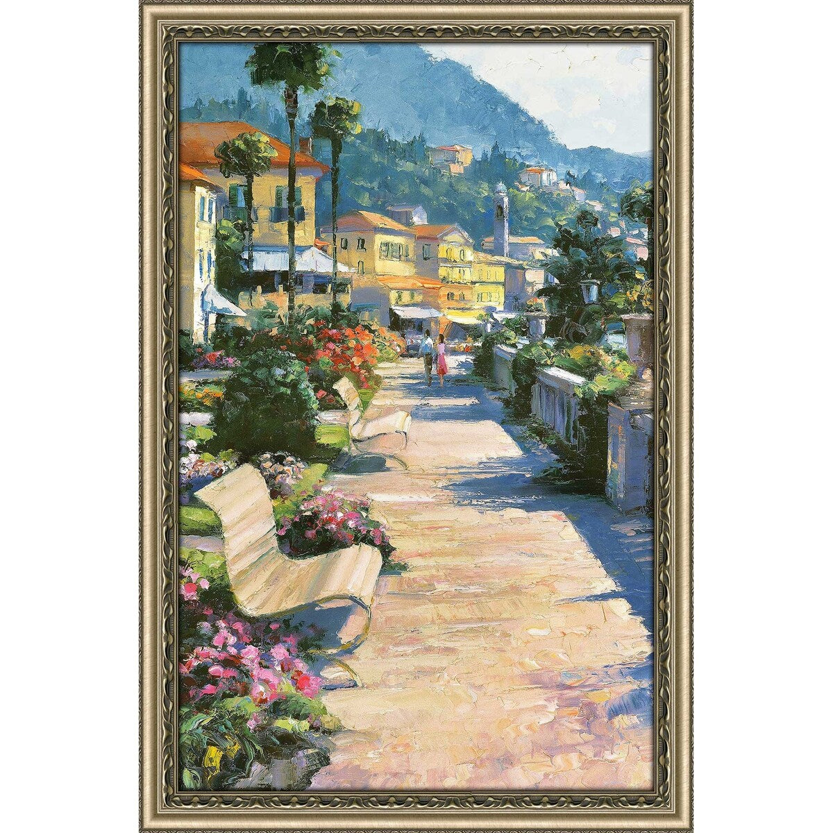 Bellagio Promenade by Howard Behrens - Premium Acrylic Wall Art Print - Vibrant Home & Office Decor for Living Room, Bedroom, or Gift