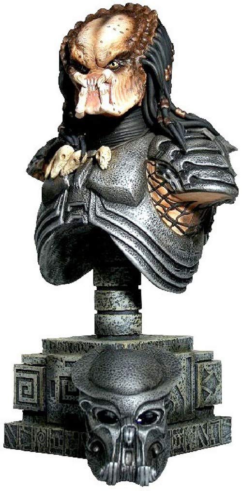 Palisades Toys Alien vs Predator Celtic Predator Mini Bust - Collectible Action Figure for Fans, Home Display & Gaming Room Decor