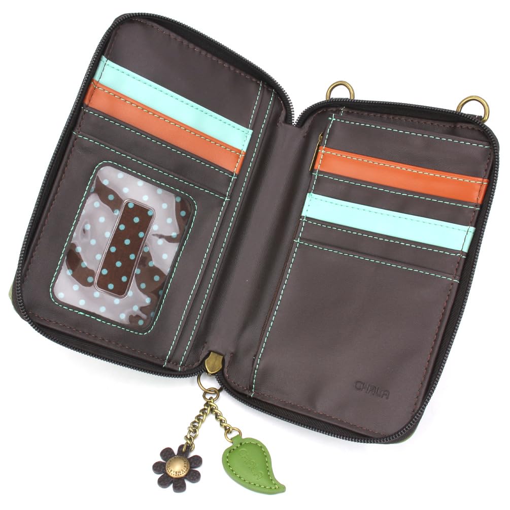 CHALA Women's Faux Leather Crossbody Phone Wallet Purse - Adjustable Strap Multi-Color Handbag for Everyday Use, Travel & Shopping