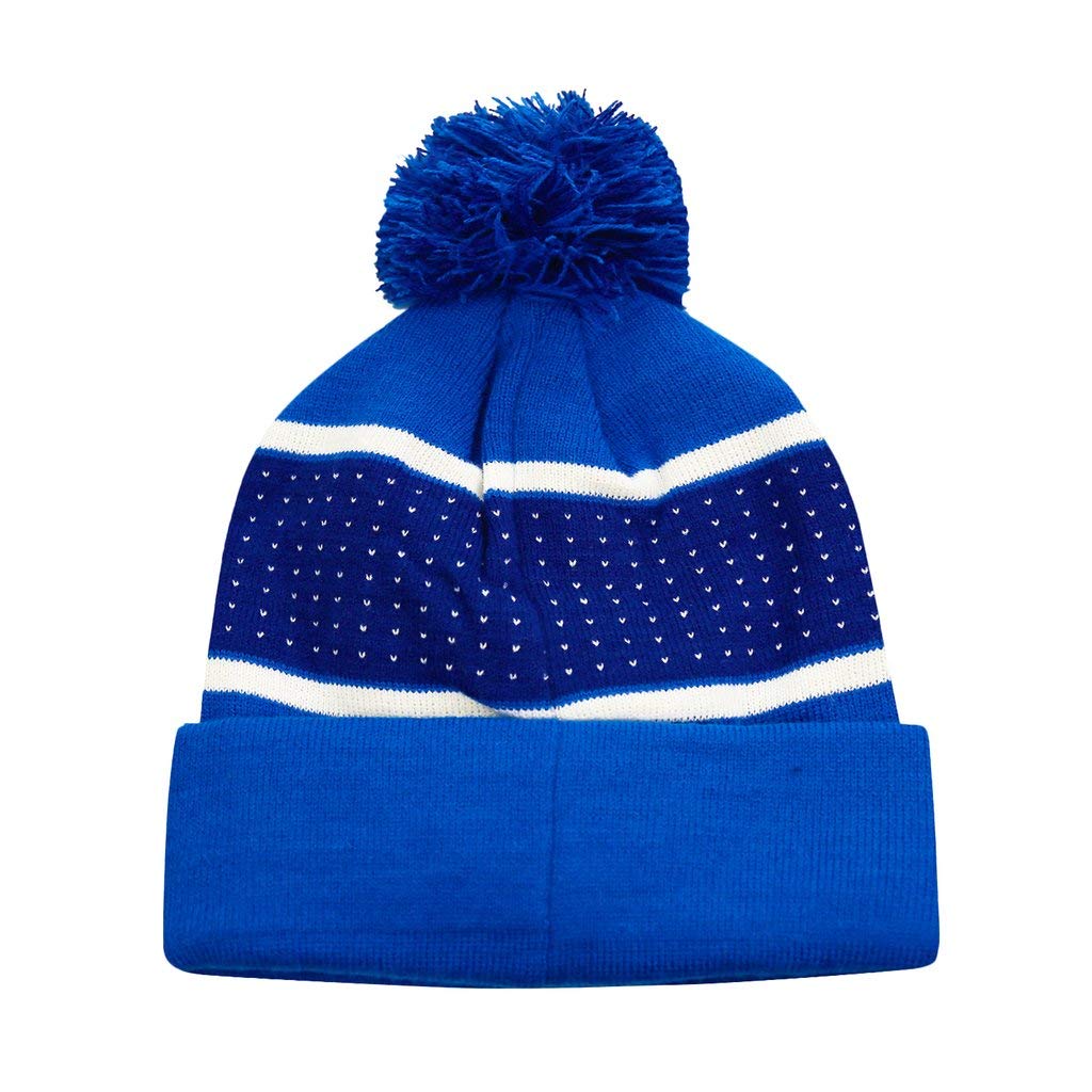Icon Sports Unisex Knit Warm Hat - Soft Winter Beanie for Men & Women - Country Casual Style with Pom - Perfect for Soccer, Outdoor Sports & Cold Weather Activities