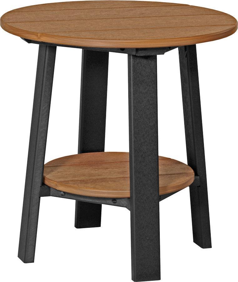 LuxCraft Recycled Plastic Deluxe End Table - Stylish & Eco-Friendly Nightstand for Living Room, Bedroom, or Office - Perfect for Holding Lamps, Books & Drinks