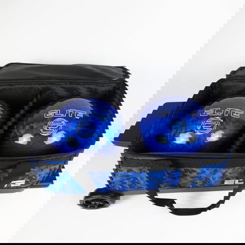 ELITE Basic Double Roller Navy Camo Bowling Bag - Durable Rolling Bowling Tote for Men & Women - Perfect for League Play, Tournaments & Travel