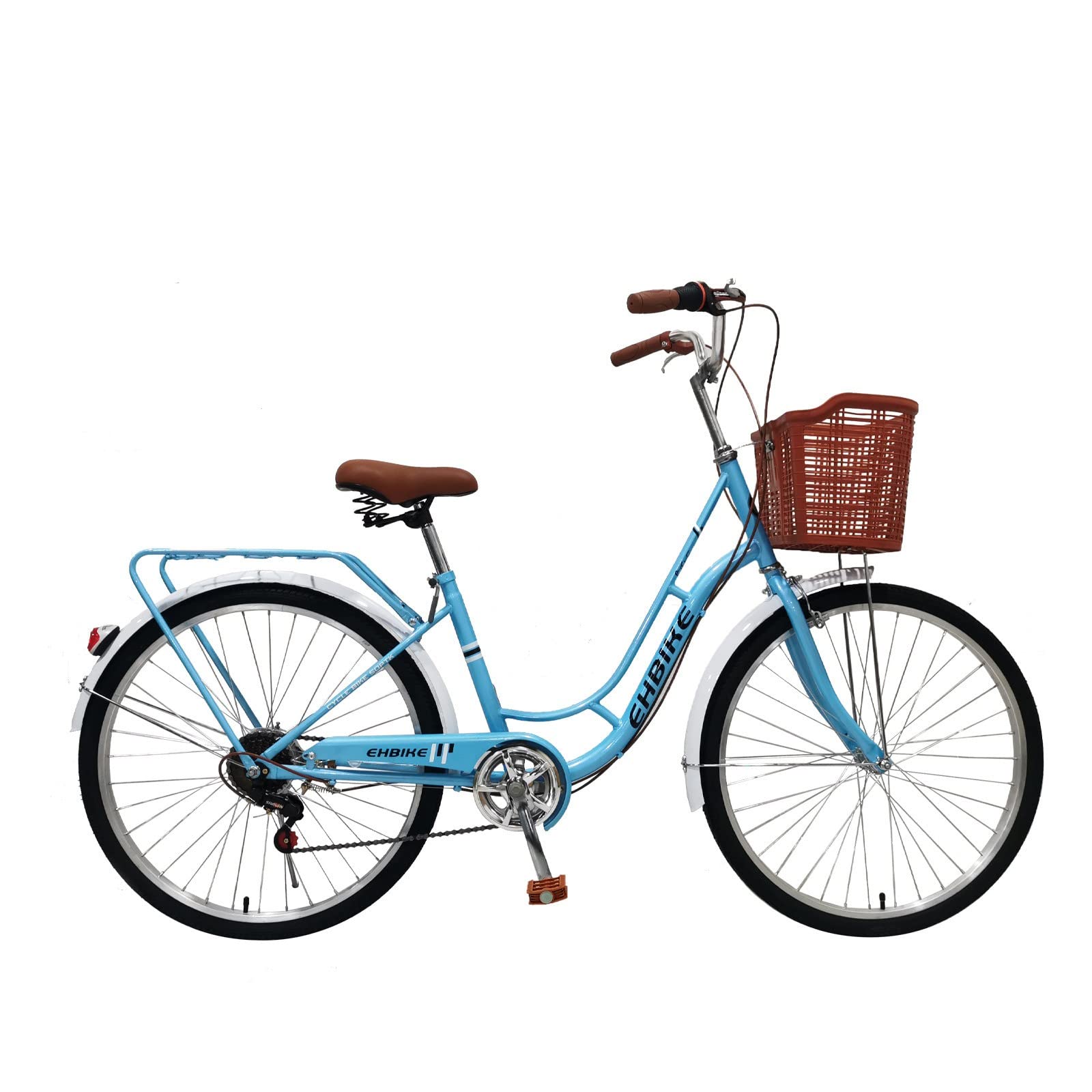 26 Inch Women's Vintage Road Bike - 7 Speed Commuter Bicycle for Seaside Travel & Urban Riding | Perfect for Beach Cruising, City Commuting & Leisure Cycling