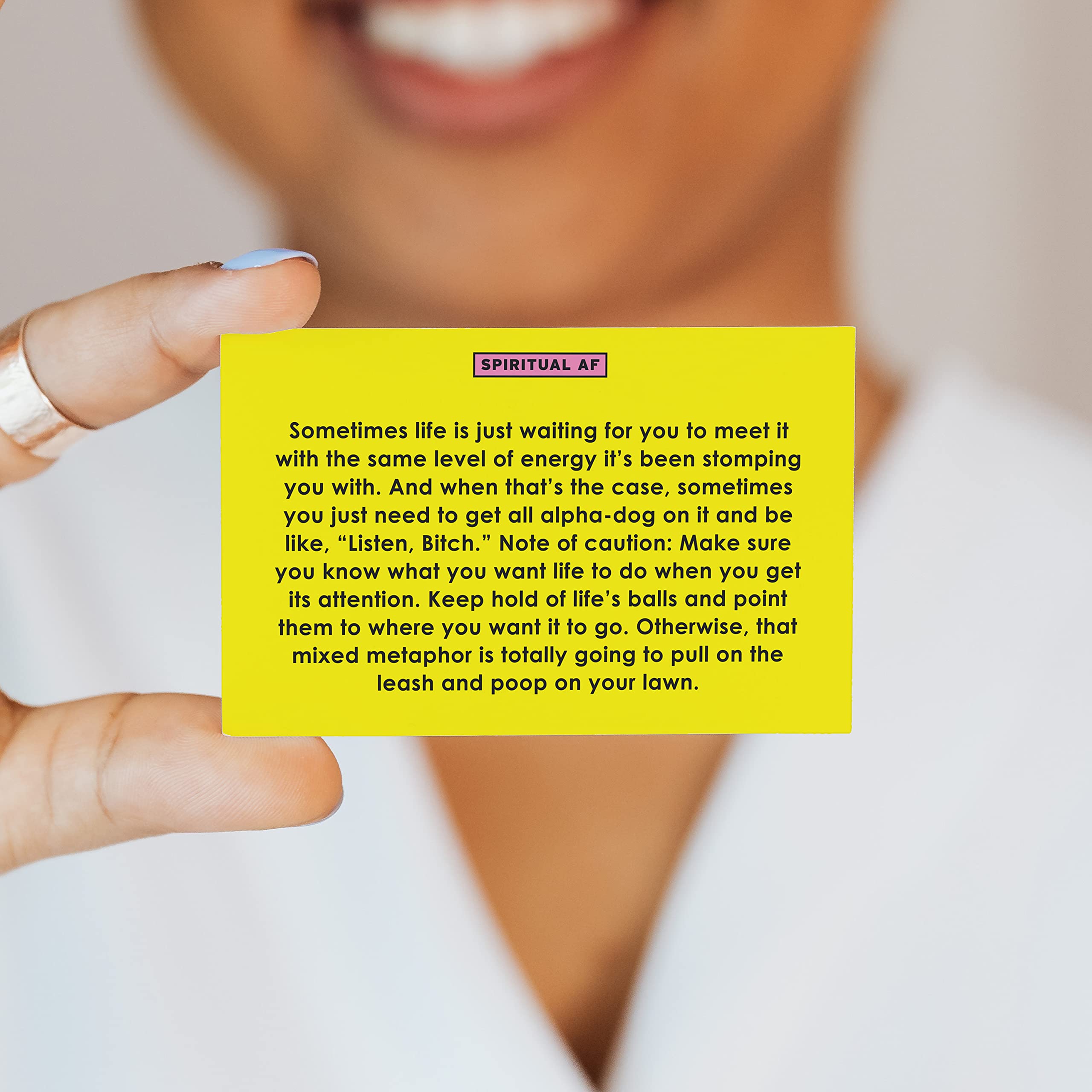 Spiritual AF Deck - Inspirational & Motivational Affirmation Cards for Self-Care, Meditation & Daily Positivity | Perfect for Yoga, Therapy & Mindfulness Practice