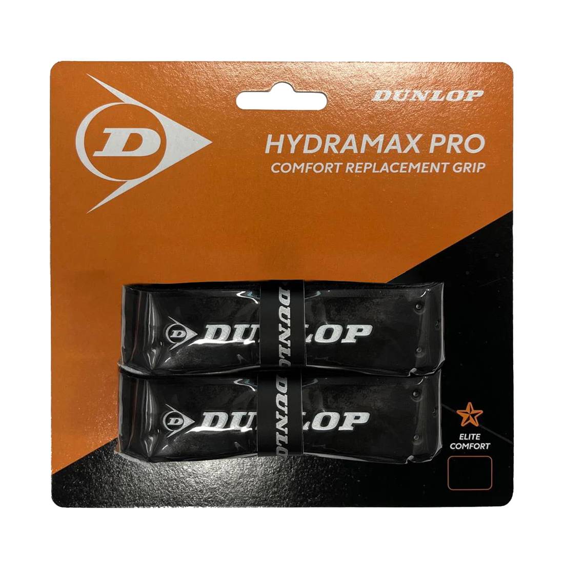Dunlop Hydramax Pro Grip 2 Tennis Racket Grip - Premium Cushioning & Sweat Absorption (Black) - Perfect for Competitive Play & Training Sessions