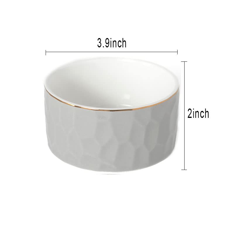 Ceramic Paper Clip Holder - Stylish Desk Organizer for Office & Home, Light Grey | Perfect for Paperclips, Notes & Small Stationery Items