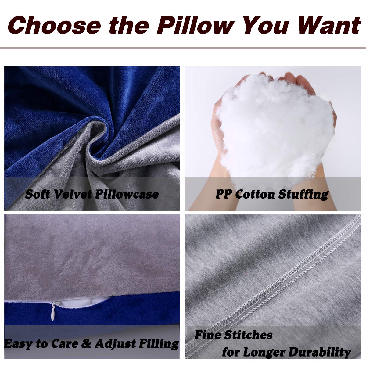 MOON PINE U-Shaped Pregnancy Pillow for Maternity Support - Full Body Pillow for Back, Legs & Belly - Comfortable Sleeping Pillow for Pregnant Women & Side Sleepers with Removable Cover (Blue Grey) - Perfect for Pregnancy Comfort, Postpartum Recovery & Better Sleep