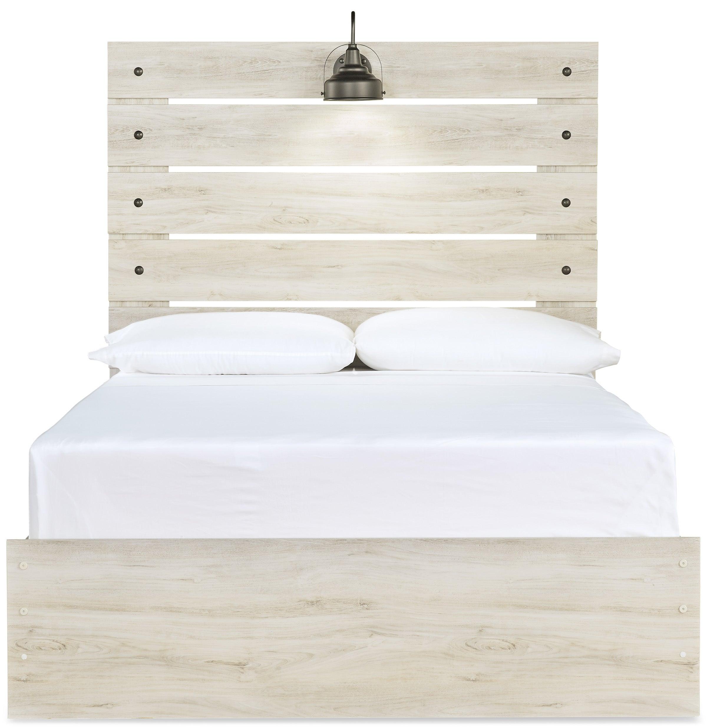 Cambeck Full Size Bed Frame B192 - 87/84/86 Inch Sturdy Platform Bed with Wooden Slats - Perfect for Bedroom, Guest Room & Dormitory