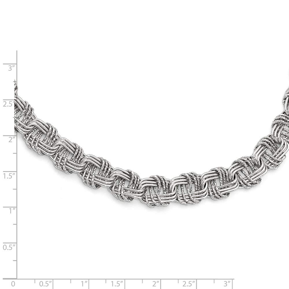 Sterling Silver Polished Necklace with 1-Inch Extension Chain - Elegant Jewelry for Women, Perfect for Everyday Wear, Parties, and Gifts