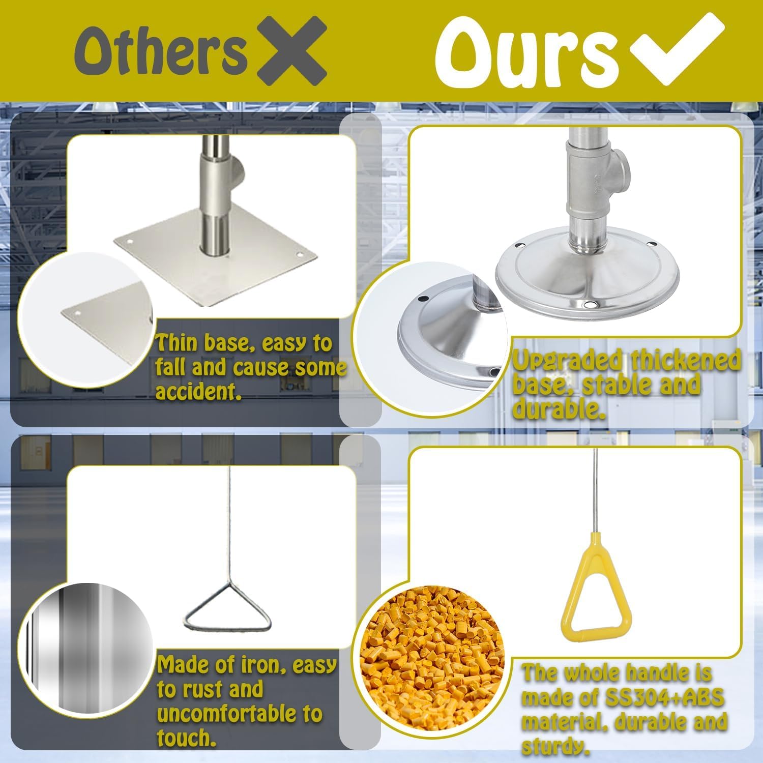 304 Stainless Steel Emergency Shower & Eye Wash Station - 90.55