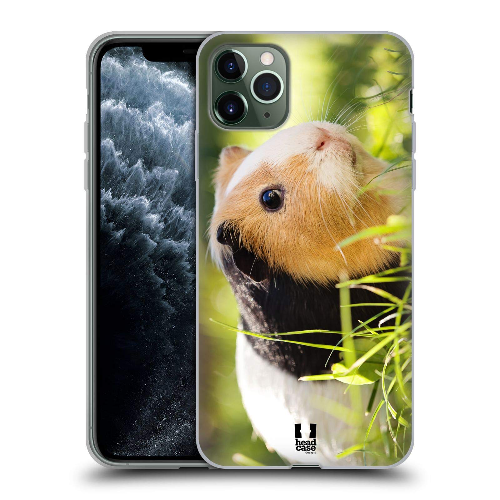 Guinea Pig Pet Famous Animals Soft Gel Phone Case Compatible with Apple iPhone 11 Pro Max - Cute Animal Design with Matching Wallpaper - Perfect Gift for Pet Lovers & iPhone Users