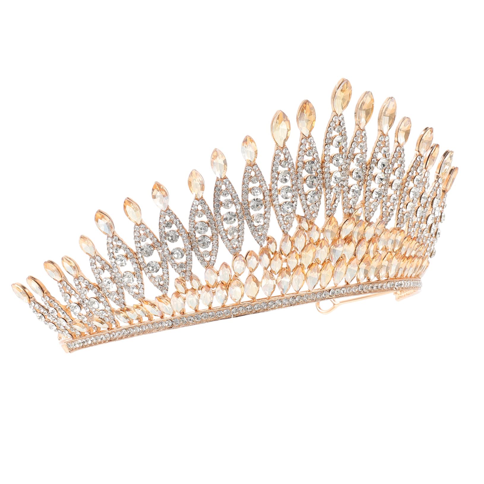 Elegant Rhinestone Bridal Crown Tiara - Vintage Crystal Wedding Headpiece for Bride, Princess, Birthday Party | Perfect for Weddings, Prom, Pageants, and Special Occasions