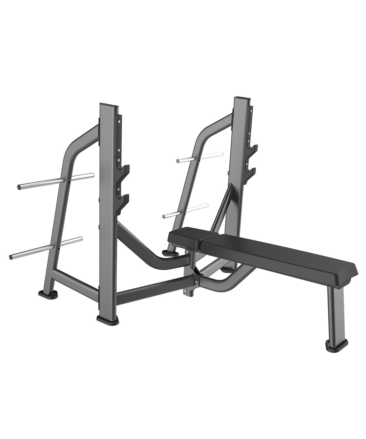 Premium Olympic Flat Bench Press for Weightlifting & Strength Training - Heavy Duty Home Gym Equipment for CrossFit, Powerlifting & Bodybuilding Workouts
