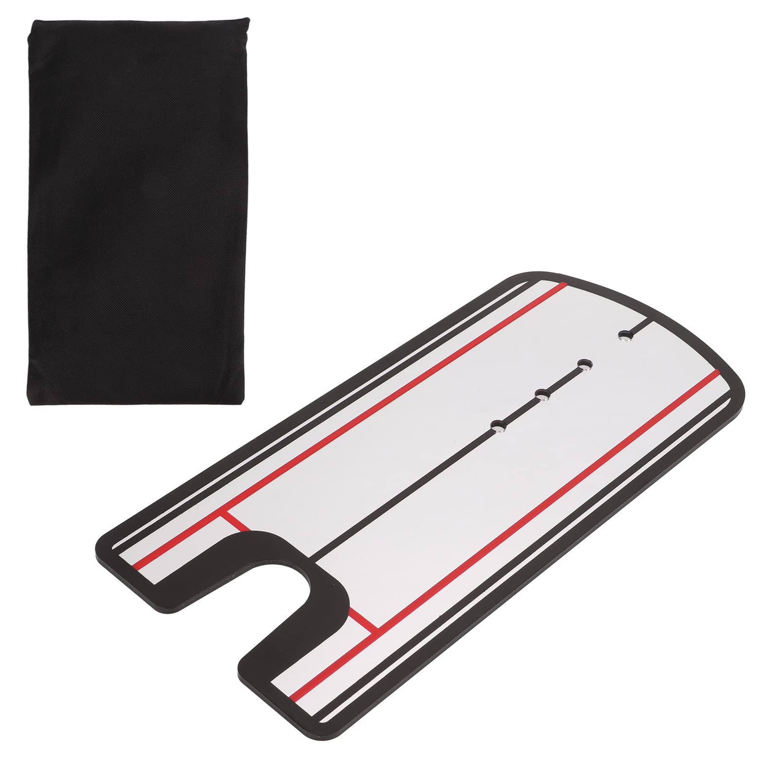 BNineteenTeam Golf Swing Training Mirror - Acrylic Posture Correction Aid for Indoor Putting Practice | Improve Golf Swing Motion & Form | Perfect for Home, Office & Indoor Golf Training