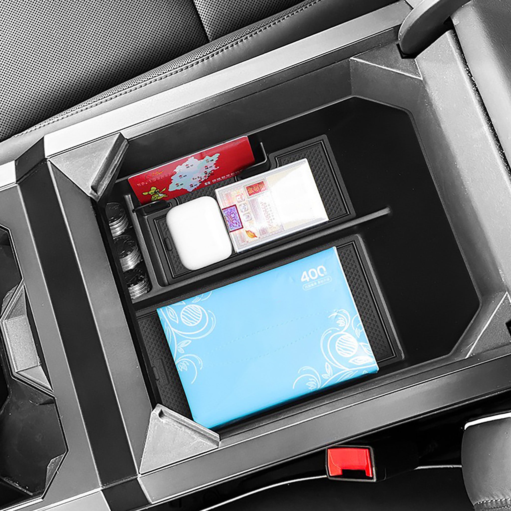 Tesla Cybertruck Armrest Storage Box - Car Organizer for Phones, Keys & Accessories - Perfect for Road Trips & Daily Commutes