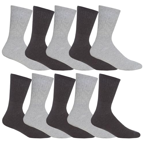 10 Pack Assorted Grey