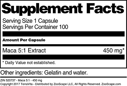 Premium Maca Root Extract 5:1 - 450mg per Serving (100 Capsules, 3-Pack) | Natural Energy Booster & Hormone Balance for Men & Women | Supports Stamina, Libido & Stress Relief