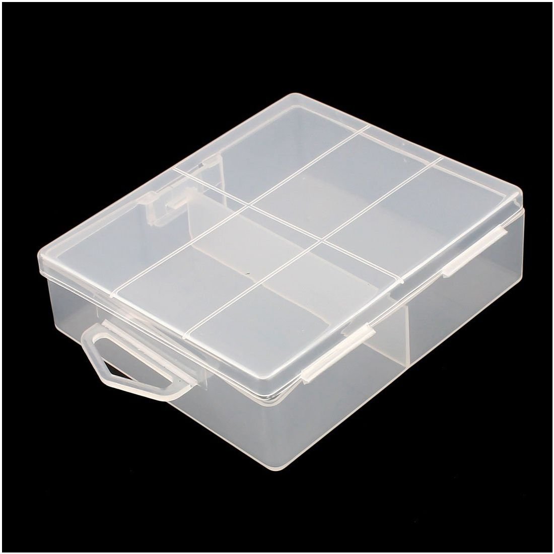 Lodokdre Plastic Battery Storage Box for 24 AA Batteries - Organize & Protect Batteries for Home, Office, or Travel Use