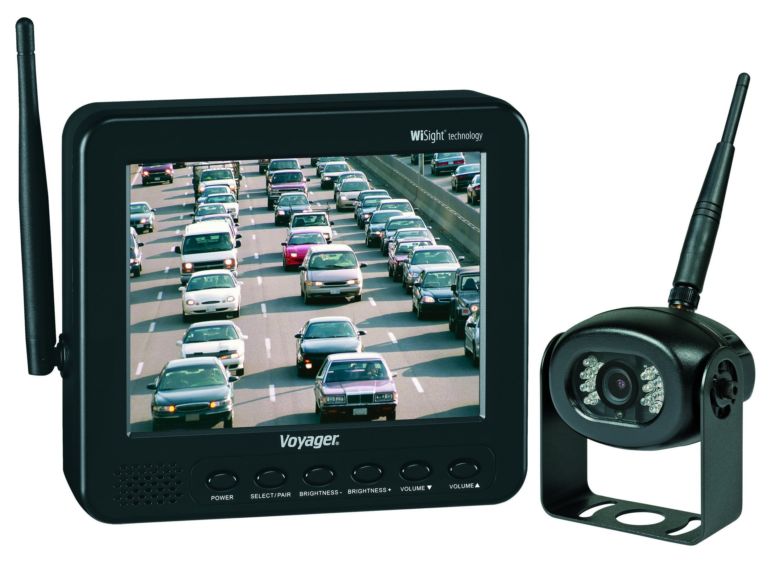 Voyager WVOS541 Wireless Security Camera System with Built-in Speaker, 5.6