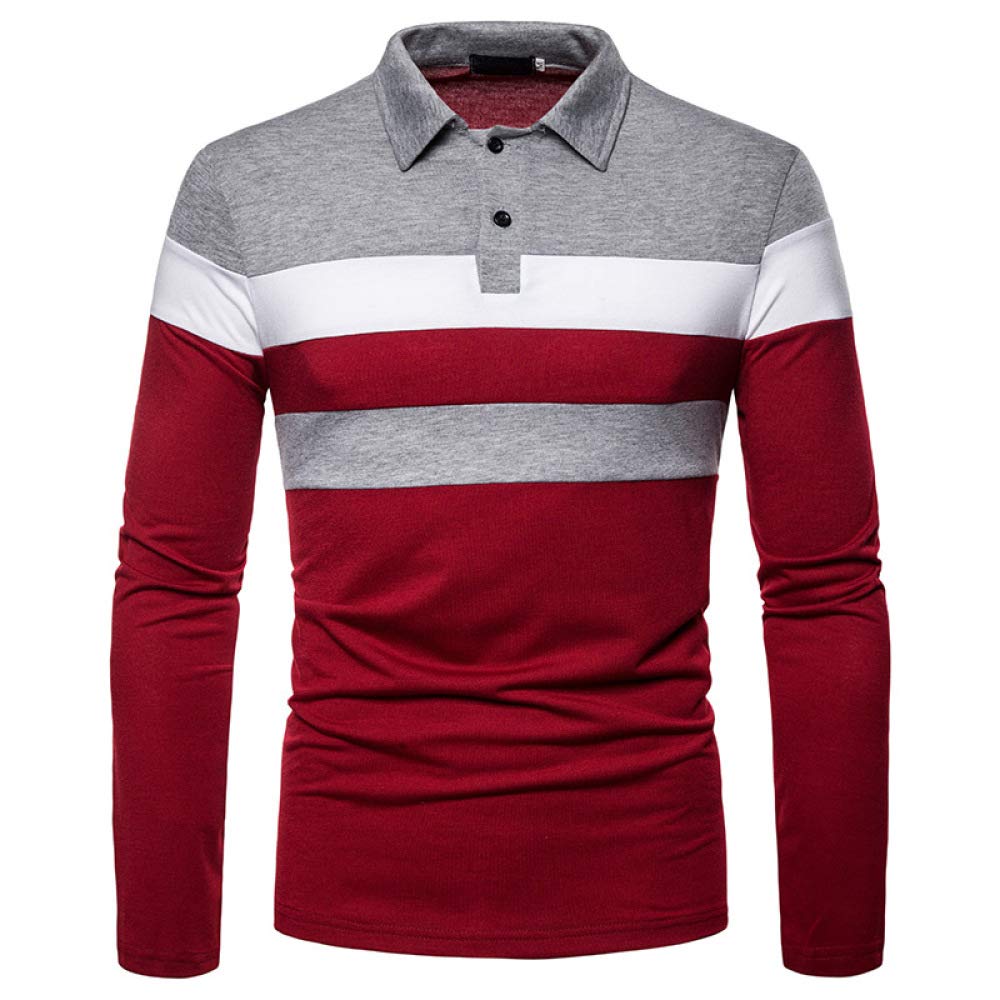 HHGKED Men's Polo Shirts - Casual Short & Long Sleeve Slim Fit Golf Shirts for Business & Outdoor Activities | Perfect for Office, Golfing & Weekend Wear