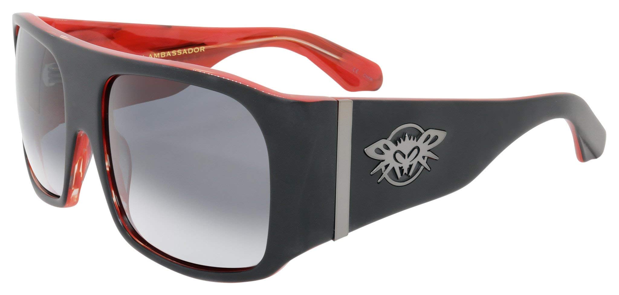 Black Flys Oversized Square Sunglasses - Dennis Rodman Signature for Outdoor & Fashion