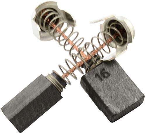 High-Quality Carbon Brushes CA-17-57443 for Hitachi Sander S 18Y - 0.28x0.51x0.67 Inch - Automatic Stop, Spring, Cable & Connector - Replacement for Original Parts 999036, 999038, 999071 - Perfect for Woodworking, Metal Polishing & DIY Projects