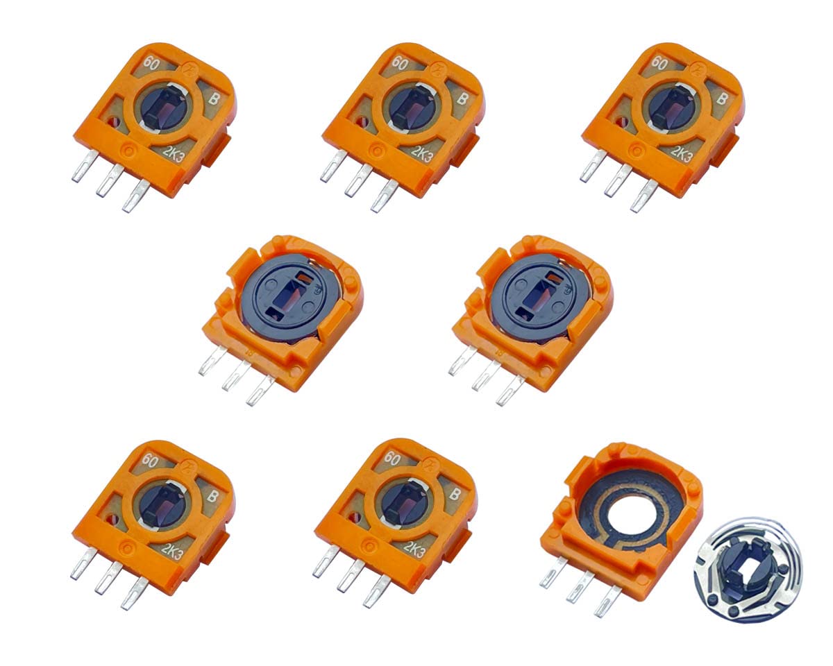 ElecGear 8X FU 2.3K Replacement Potentiometer & Drift Fix PCB for PS5 DualSense Wireless Controller - Trim Pot Resistor Thumbstick Module Sensor for Favor Union Analog Joystick - Fix Stick Drift Issues for Smoother Gaming Experience