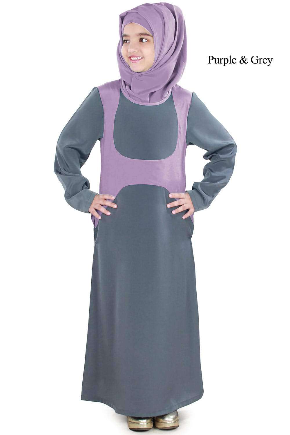Rabithah Kid's Abaya - Islamic Prayer Dress for Girls - Perfect for Eid, Mosque & Special Occasions