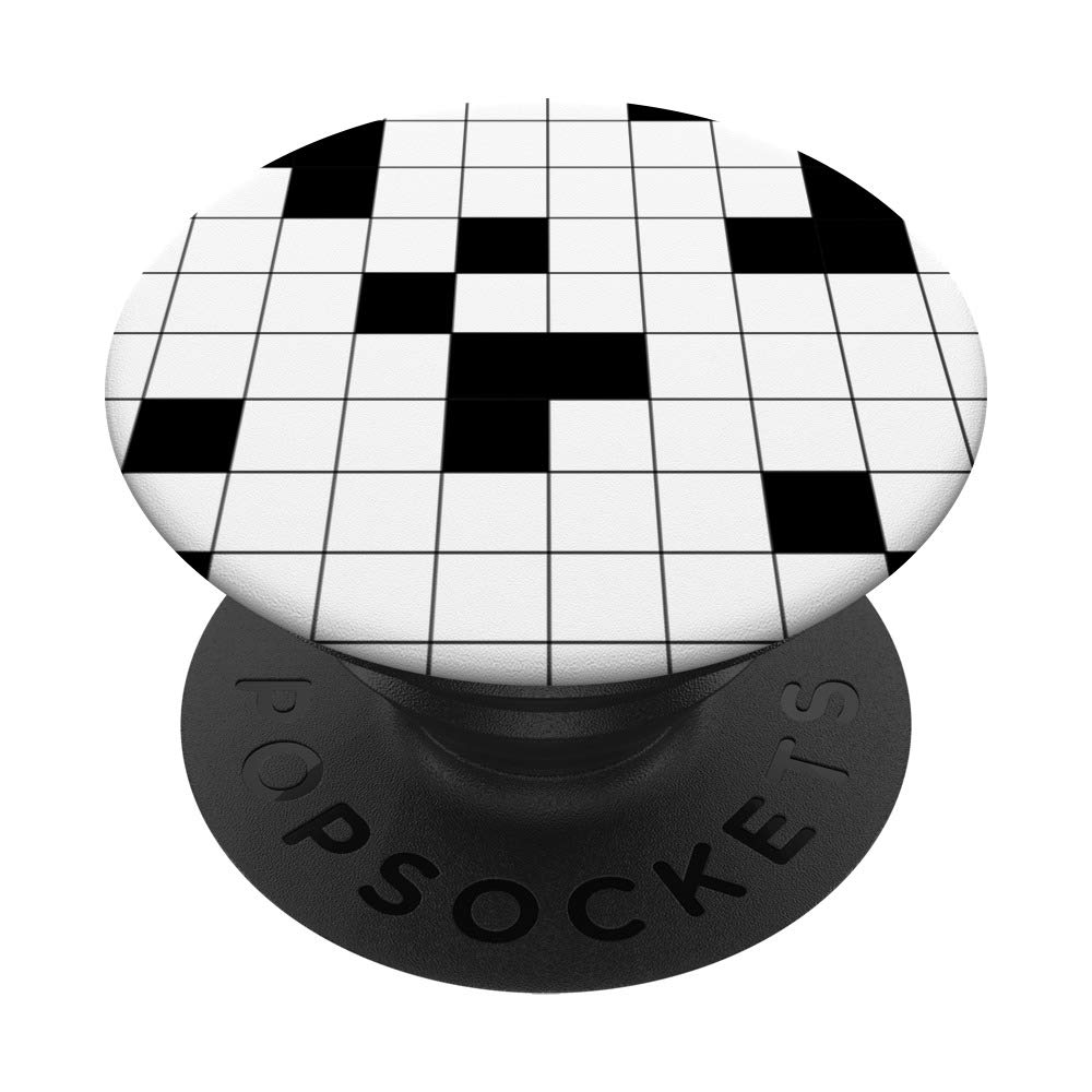 Geometric Squares Black & White PopSocket PopGrip: Swappable Phone & Tablet Grip for Secure Hold & Stylish Design - Perfect for Daily Use, Travel, and Hands-Free Viewing