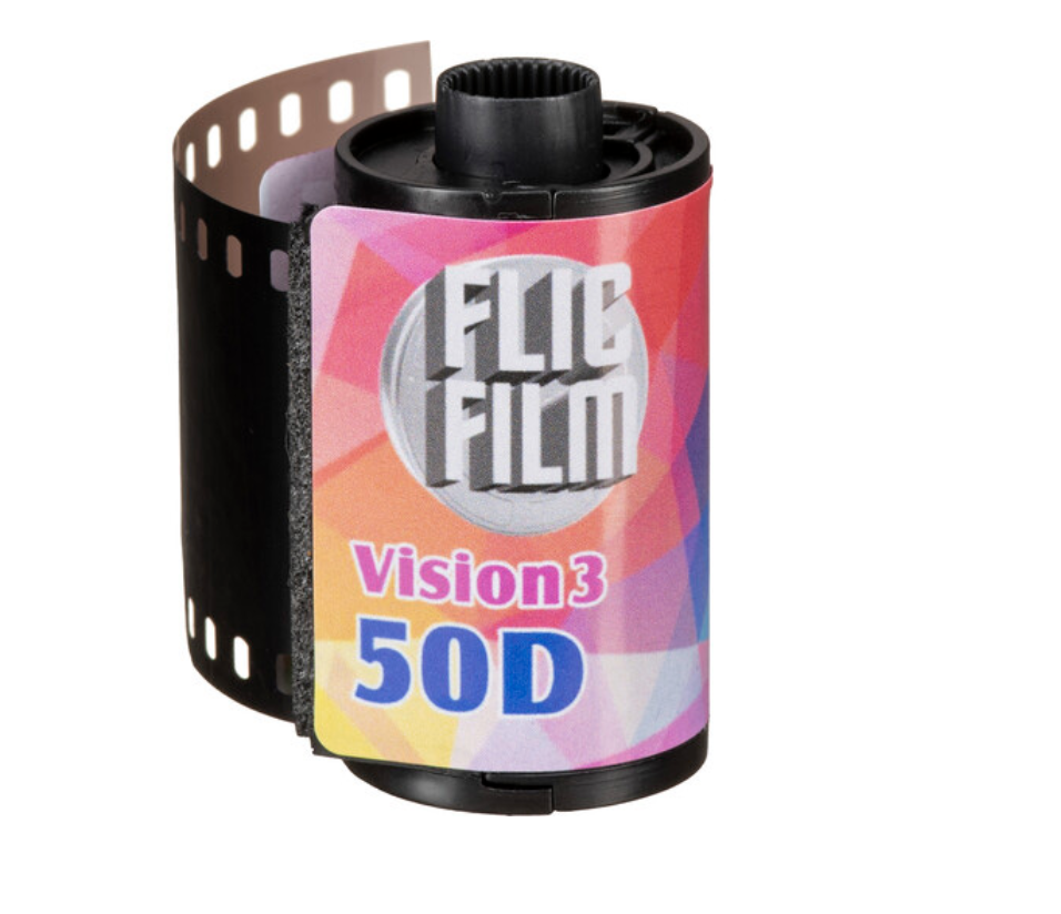 Flic Film Vision3 50D 135 36 Exposure Cine Film - Professional Color Negative Motion Picture Film for Photography & Cinematography - Perfect for Outdoor, Travel, and Documentary Filmmaking