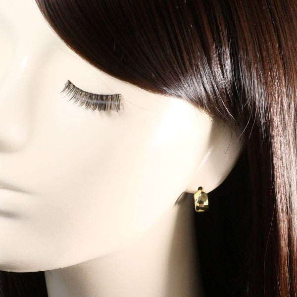 10K Yellow Gold and White Gold Earrings for Women - Elegant Dangle Hoop Earrings for Everyday Wear, Parties, and Special Occasions