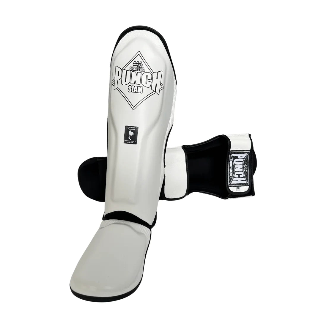 Premium Siam™ Leather Shin Pads - High-Quality Soccer Shin Guards for Men & Women - Perfect for Training, Matches & Sports Protection