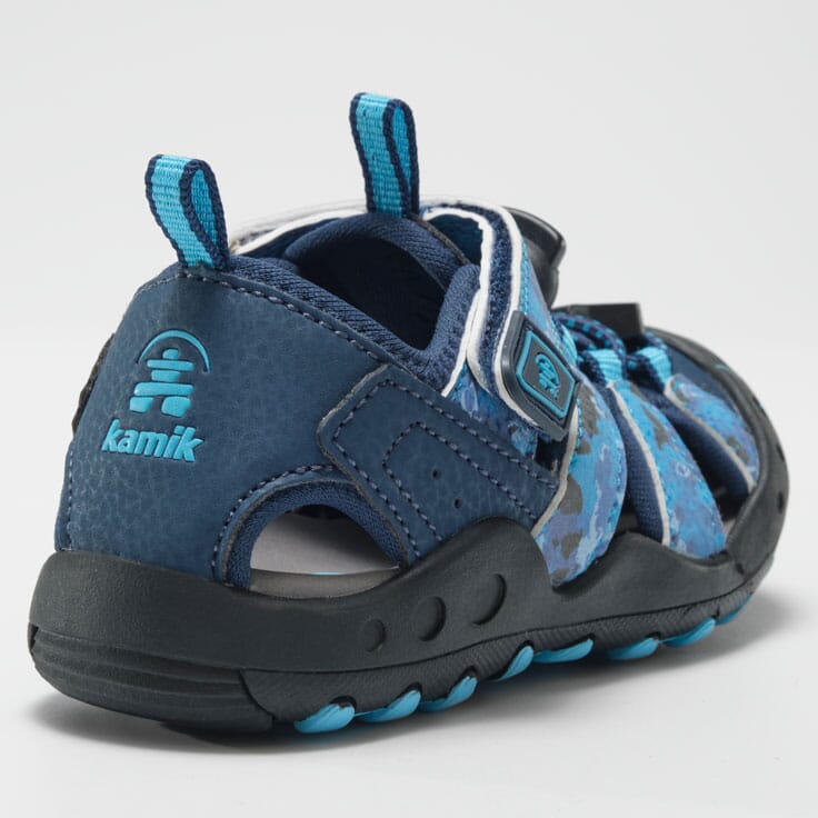 Crab Print Kids' Closed Toe Sandals - Non-Slip Water Shoes for Beach, Pool & Outdoor Play | Comfortable & Durable Children's Summer Footwear