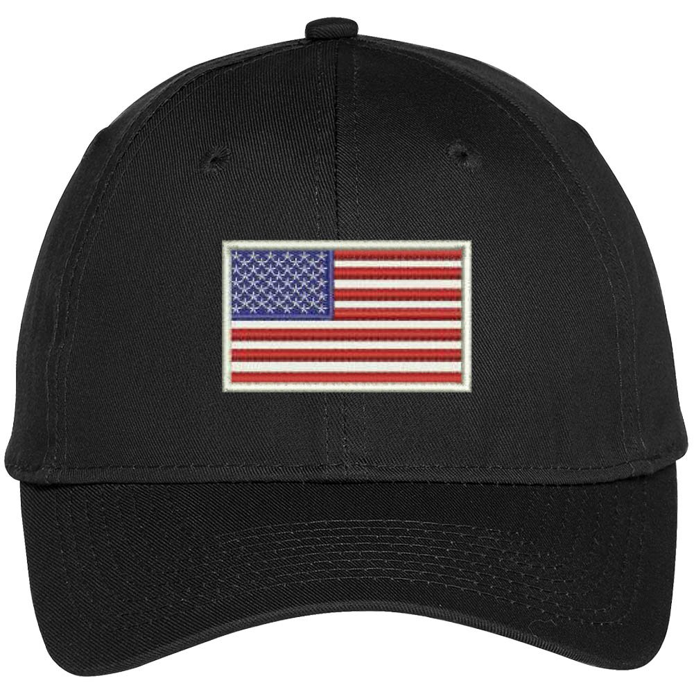 Trendy American Flag Embroidered Baseball Cap for Men & Women - Patriotic White Cotton Adjustable Hat - Perfect for 4th of July, Sports & Outdoor Activities